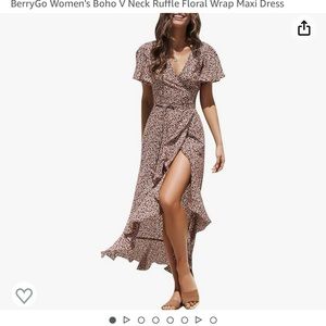 Brand new burgundy and white dress size large